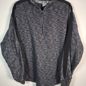 PINK By Victoria SECRET Gray Half-Zip Sweater